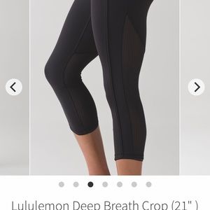 Lululemon Deep Breath Crop (21”)